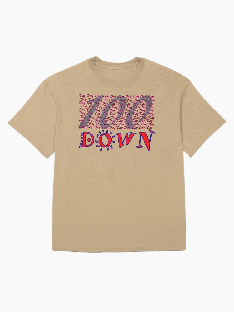 100 Days of School Down Oversized T-Shirt